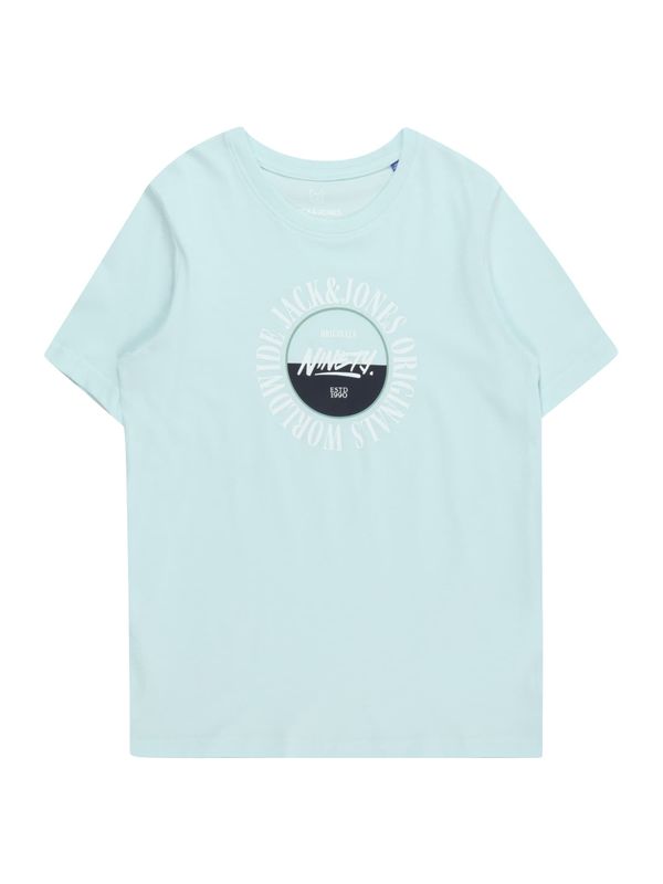Jack & Jones Junior Jack & Jones Junior Тениска 'COBIN'  светлосиньо / зелено / черно / бяло