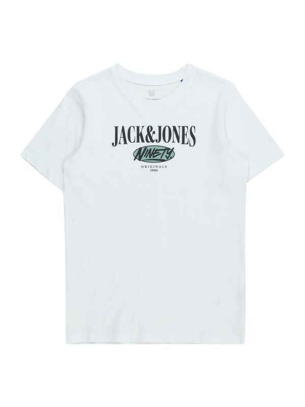 Jack & Jones Junior Jack & Jones Junior Тениска 'COBIN'  зелено / черно / бяло