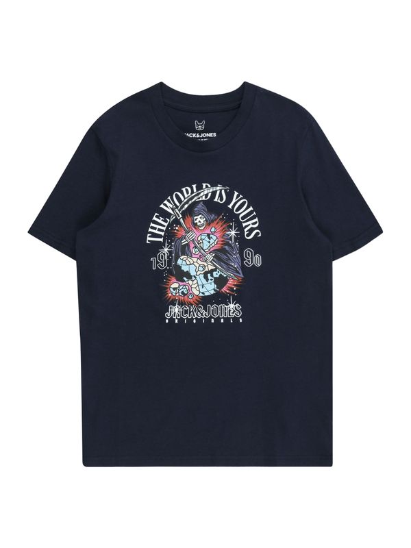 Jack & Jones Junior Jack & Jones Junior Тениска 'HEAVENS'  нощно синьо / лилав / питая / мръсно бяло