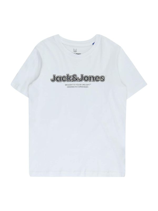 Jack & Jones Junior Jack & Jones Junior Тениска 'LAKEWOOD'  бежово / черно / бяло