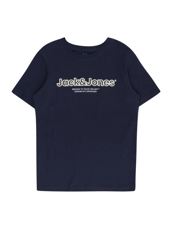 Jack & Jones Junior Jack & Jones Junior Тениска 'LAKEWOOD'  бежово / нейви синьо / сиво / бяло
