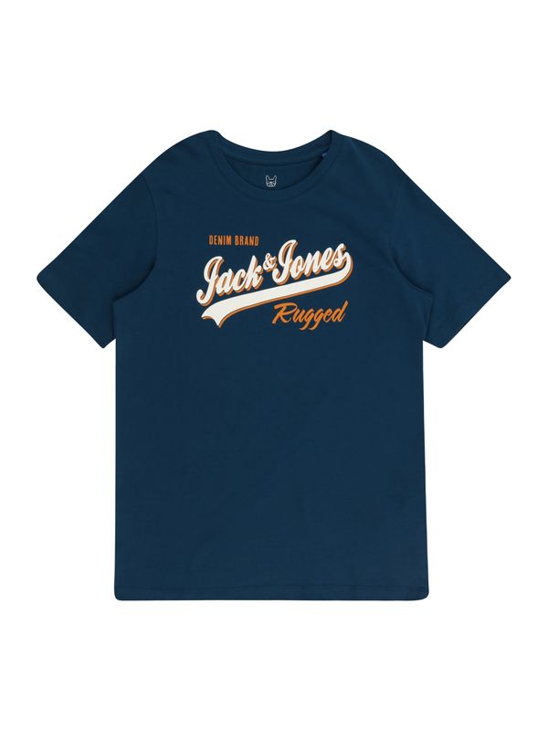 Jack & Jones Junior Jack & Jones Junior Тениска  нейви синьо / оранжево / естествено бяло