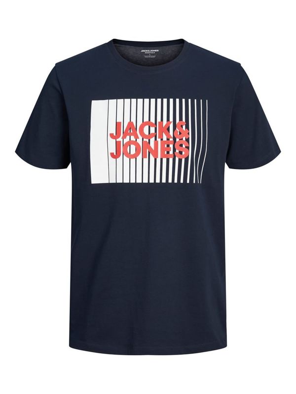 Jack & Jones Junior Jack & Jones Junior Тениска  синьо / оранжево / бяло