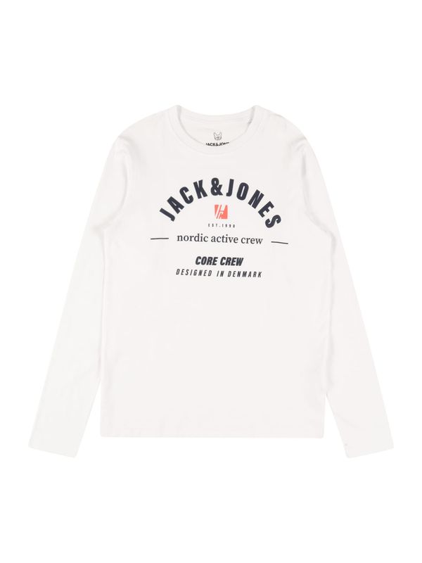 Jack & Jones Junior Jack & Jones Junior Тениска 'SPRING'  нощно синьо / оранжево / бяло