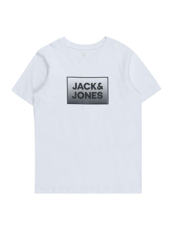 Jack & Jones Junior Jack & Jones Junior Тениска 'STEEL'  черно / бяло