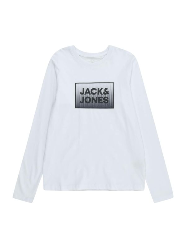 Jack & Jones Junior Jack & Jones Junior Тениска 'STEEL'  черно / яйчена черупка