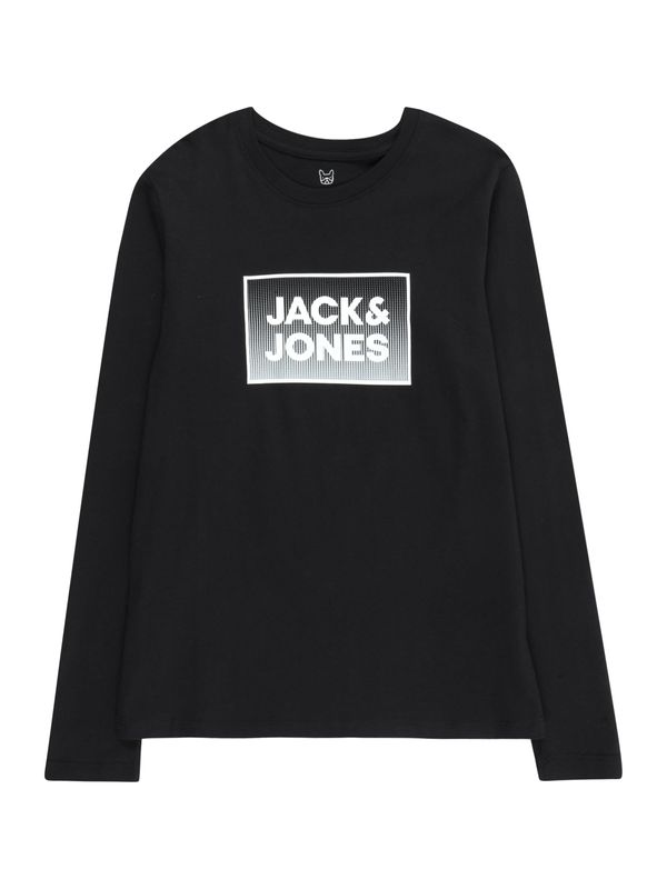 Jack & Jones Junior Jack & Jones Junior Тениска 'STEEL'  сиво / черно / бяло