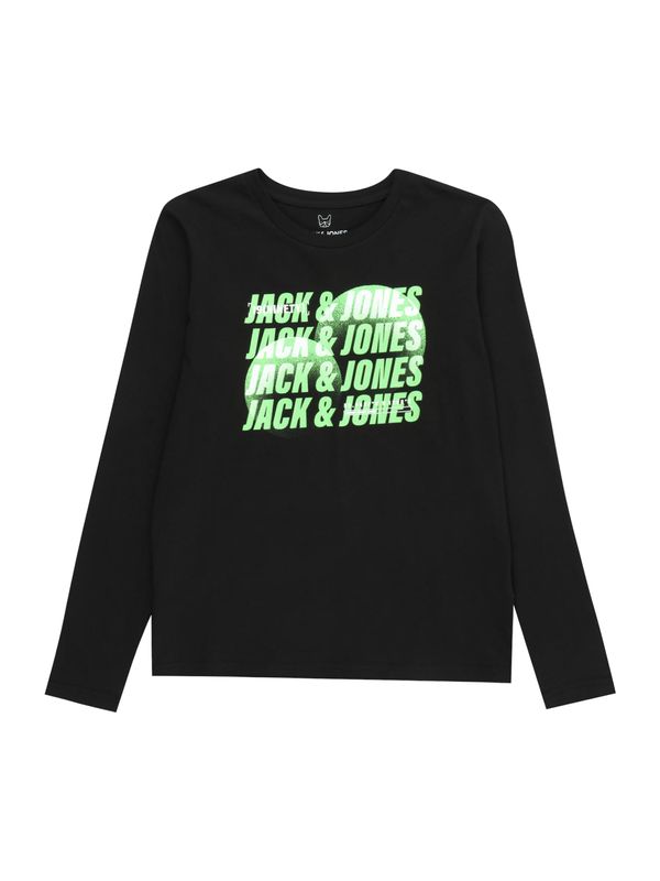 Jack & Jones Junior Jack & Jones Junior Тениска  светлозелено / черно / бяло