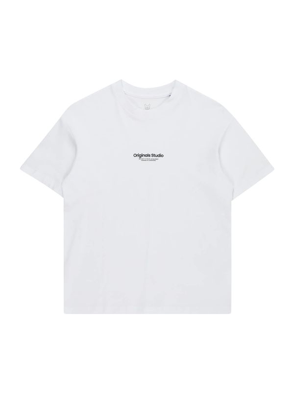 Jack & Jones Junior Jack & Jones Junior Тениска 'VESTERBRO'  черно / бяло