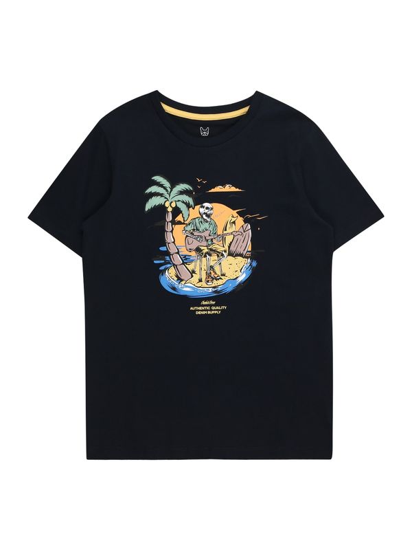 Jack & Jones Junior Jack & Jones Junior Тениска 'ZION'  синьо / нейви синьо / пастелно зелено / оранжево