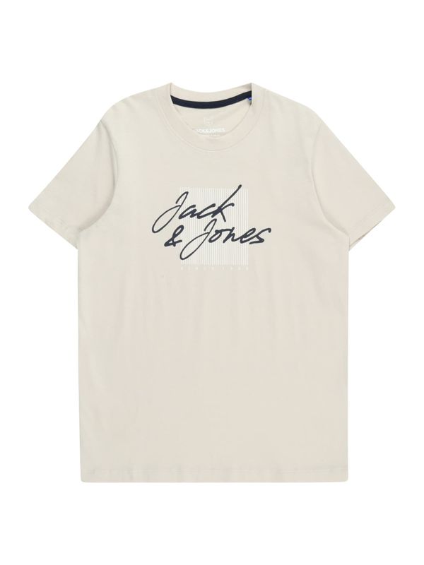 Jack & Jones Junior Jack & Jones Junior Тениска 'ZURI'  бежово / черно / бяло
