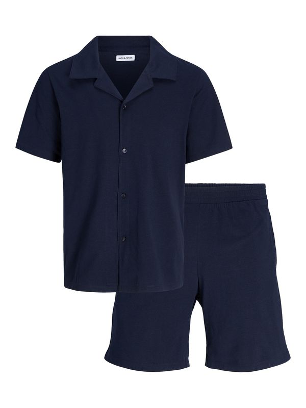 JACK & JONES JACK & JONES Къса пижама 'MATTHEW'  нейви синьо