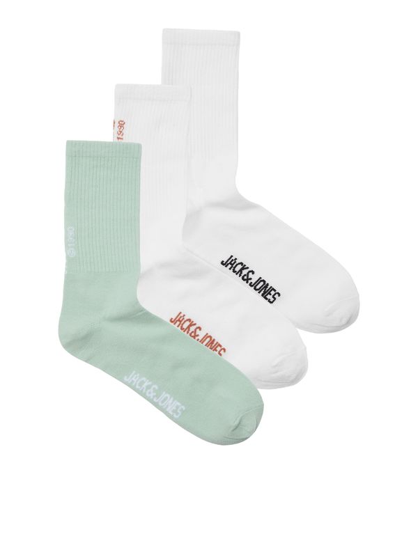 JACK & JONES JACK & JONES Къси чорапи 'BORA'  кафяво / мента / черно / бяло