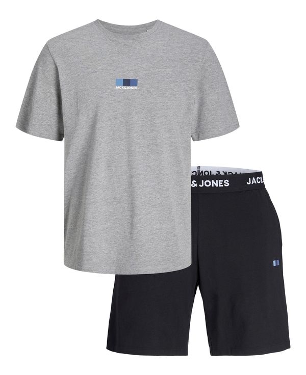 JACK & JONES JACK & JONES Облекло за бягане 'OSCAR'  синьо / антрацитно черно / сив меланж / бяло