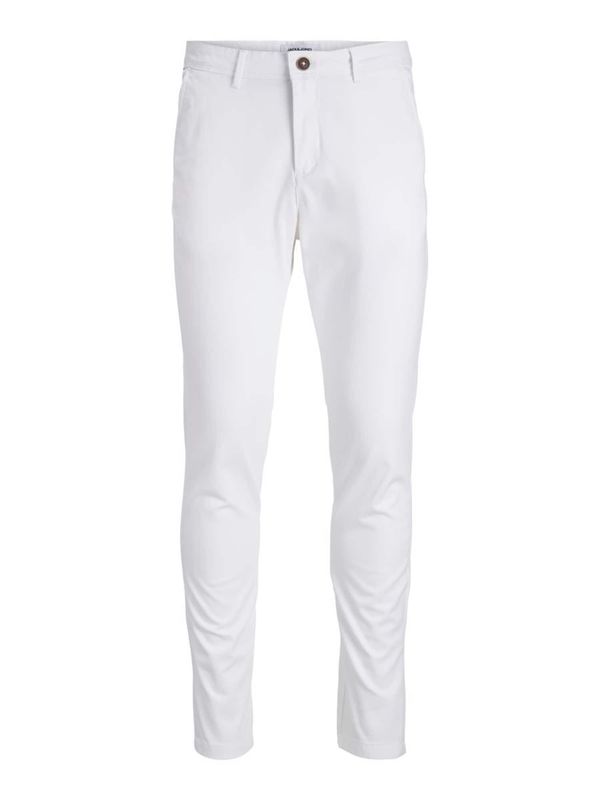 JACK & JONES JACK & JONES Панталон Chino 'Marco Bowie'  бяло