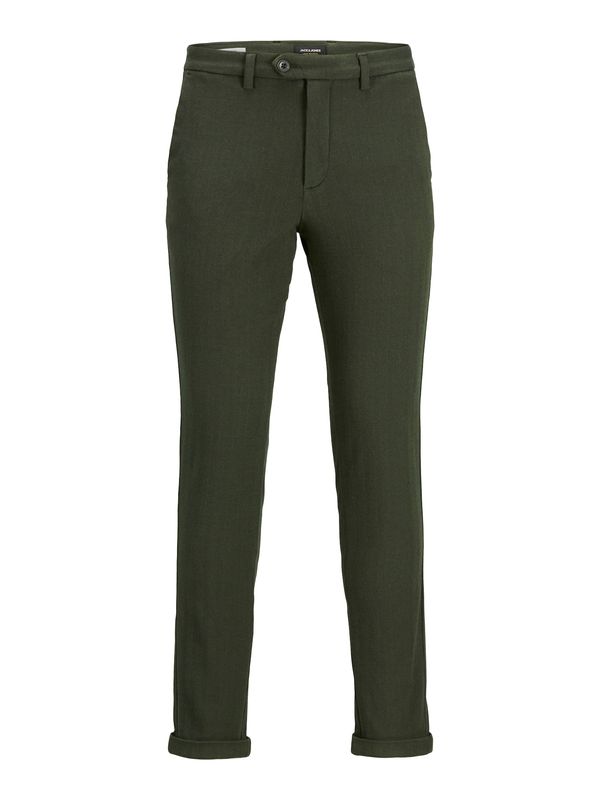 JACK & JONES JACK & JONES Панталон Chino 'MARCO CONNOR'  тъмнозелено
