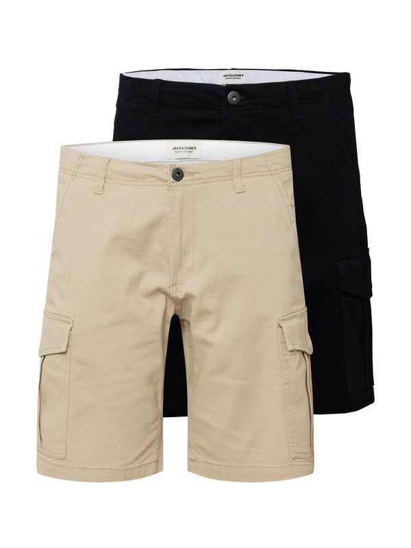 JACK & JONES JACK & JONES Панталон 'Joe'  бежово / черно