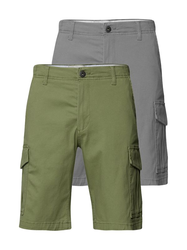 JACK & JONES JACK & JONES Панталон 'JOE'  сиво / зелено