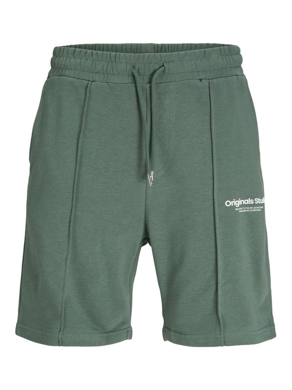 JACK & JONES JACK & JONES Панталон 'KANE VESTERBRO'  тъмнозелено / мръсно бяло