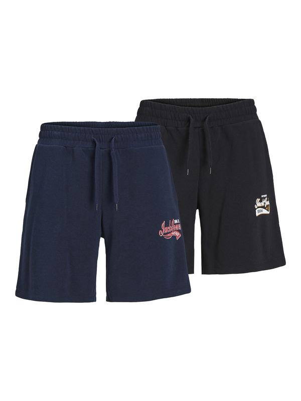 JACK & JONES JACK & JONES Панталон  морскосиньо / червено / черно / бяло