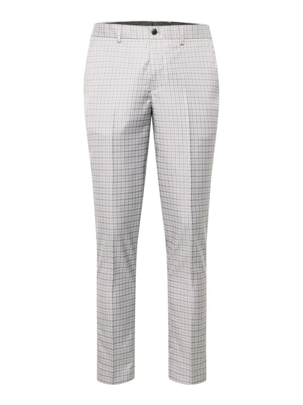 JACK & JONES JACK & JONES Панталон с ръб 'FRANCO'  светлосиво / черно / бяло