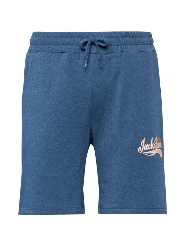 JACK & JONES JACK & JONES Панталон  синьо меланж / оранжево / бяло