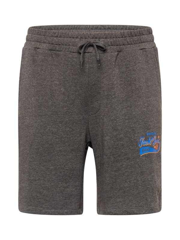 JACK & JONES JACK & JONES Панталон  синьо / сив меланж / оранжево