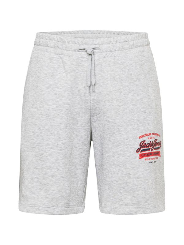 JACK & JONES JACK & JONES Панталон  светлосиво / червено / черно