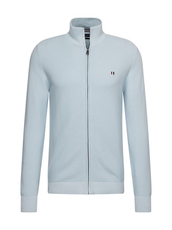 JACK & JONES JACK & JONES Плетена жилетка 'BLUROY'  морскосиньо / светлосиньо / червено / бяло