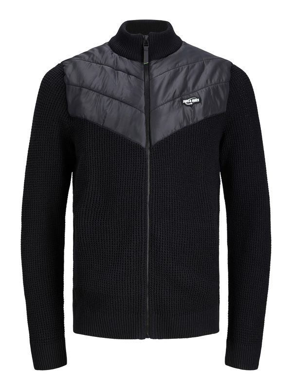 JACK & JONES JACK & JONES Плетена жилетка  черно