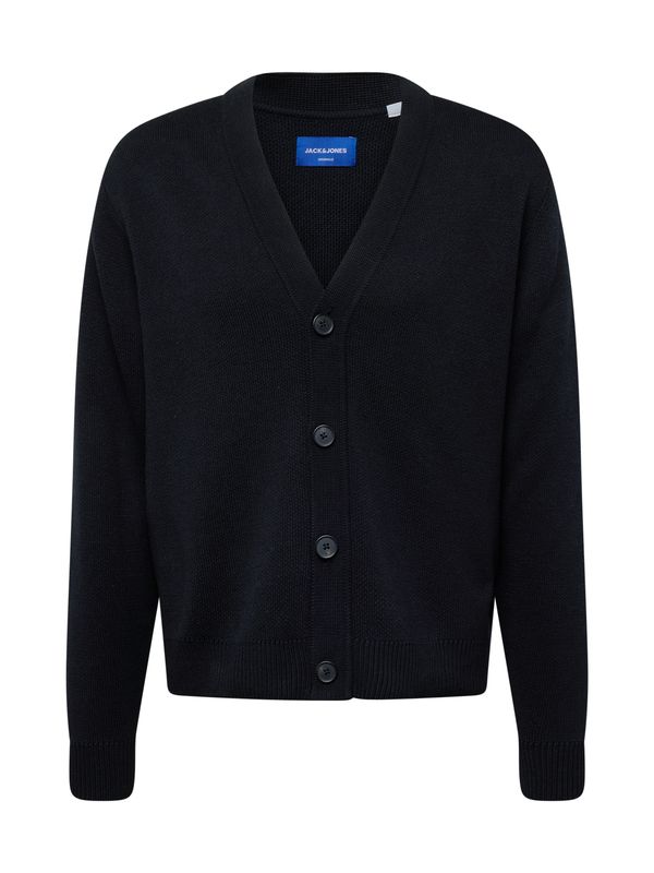 JACK & JONES JACK & JONES Плетена жилетка 'RINO'  черно
