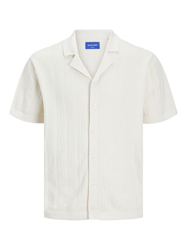 JACK & JONES JACK & JONES Плетена жилетка 'VALENCIA'  бяло