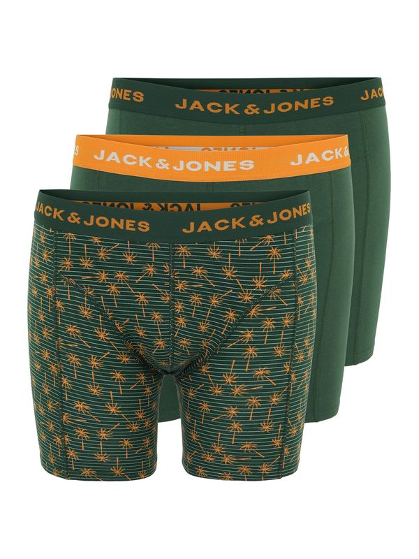 Jack & Jones Plus Jack & Jones Plus Боксерки  тъмнозелено / оранжево / бяло