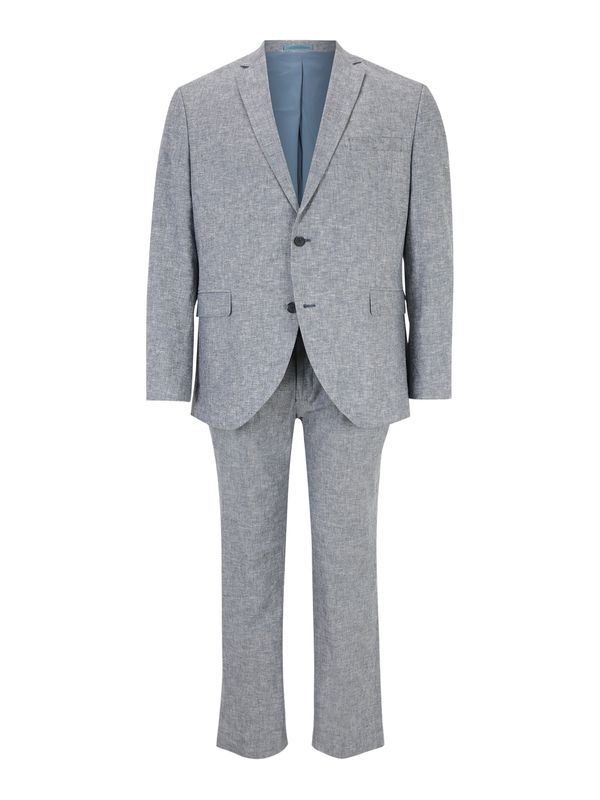 Jack & Jones Plus Jack & Jones Plus Костюм 'RIVIERA'  опушено синьо / сиво