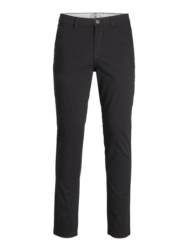 Jack & Jones Plus Jack & Jones Plus Панталон Chino 'Marco Dave'  черно / бяло
