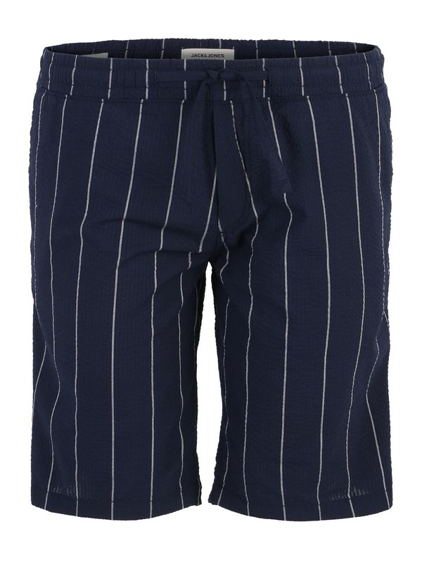 Jack & Jones Plus Jack & Jones Plus Панталон 'JEFF'  нейви синьо / бяло