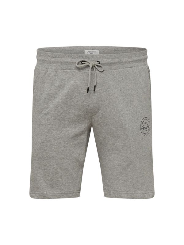 Jack & Jones Plus Jack & Jones Plus Панталон 'Shark'  сив меланж / черно