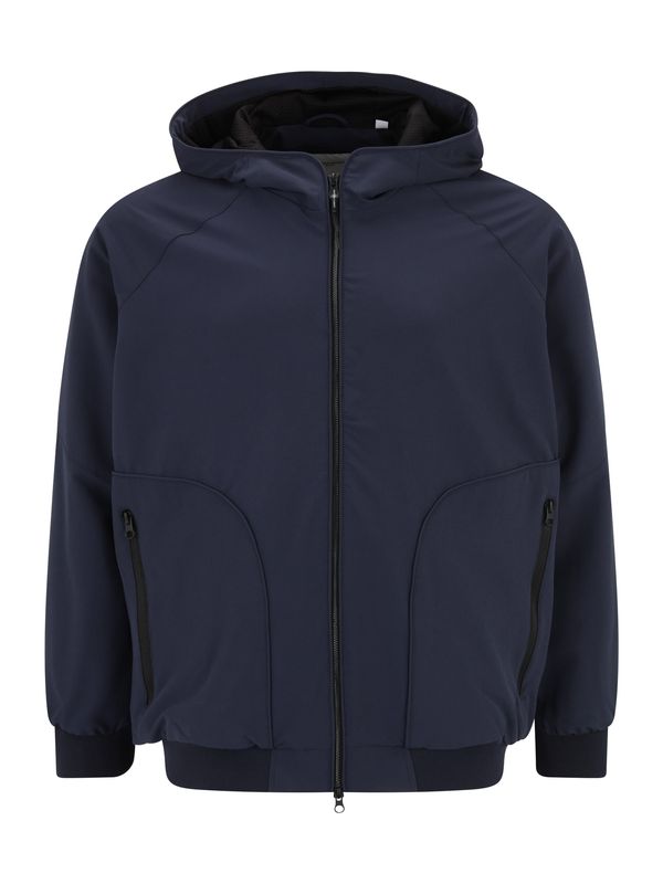 Jack & Jones Plus Jack & Jones Plus Преходно яке 'TRACK'  нейви синьо