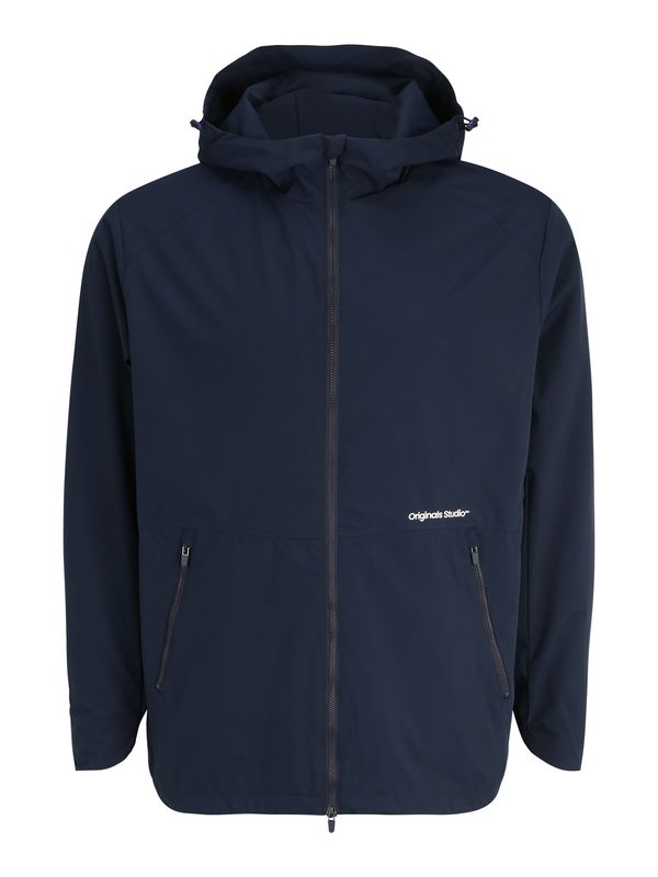 Jack & Jones Plus Jack & Jones Plus Преходно яке 'VESTERBRO'  нощно синьо / бяло