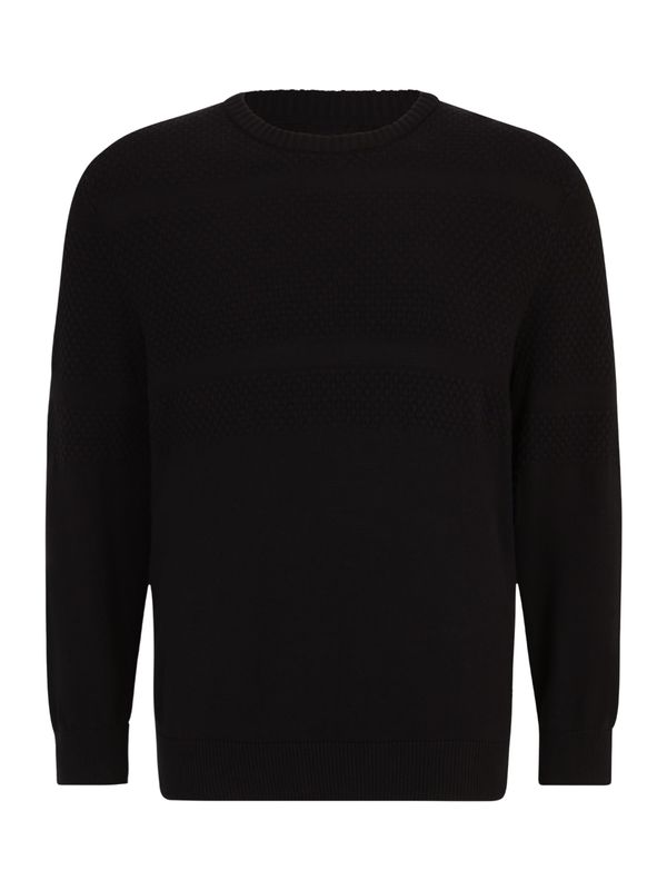 Jack & Jones Plus Jack & Jones Plus Пуловер 'CHRIS'  черно