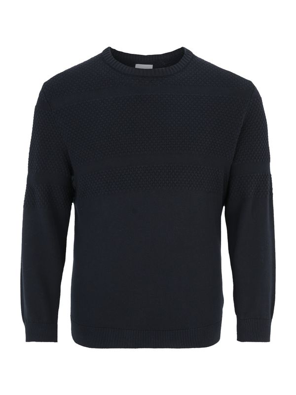 Jack & Jones Plus Jack & Jones Plus Пуловер 'CHRIS'  нейви синьо
