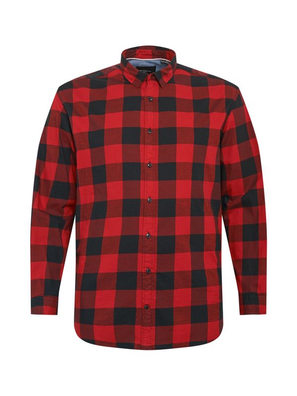 Jack & Jones Plus Jack & Jones Plus Риза 'Gingham'  червено / черно