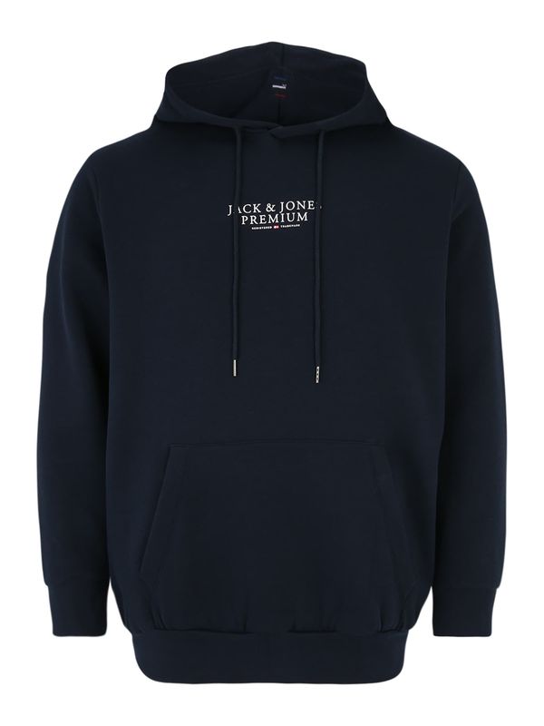 Jack & Jones Plus Jack & Jones Plus Суичър 'BLU ARCHIE'  нейви синьо / червено / бяло