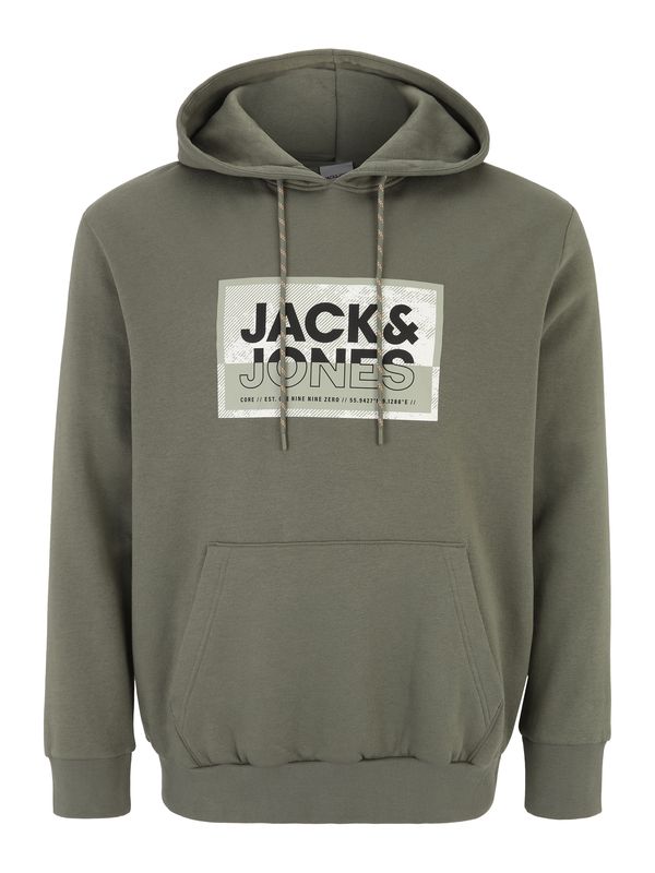 Jack & Jones Plus Jack & Jones Plus Суичър 'LOGAN'  каки / маслина / черно