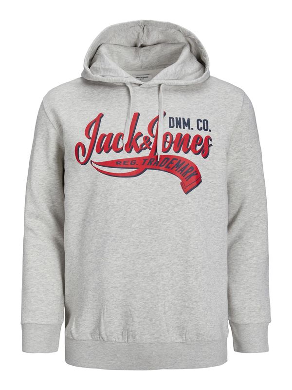 Jack & Jones Plus Jack & Jones Plus Суичър  тъмносиньо / сив меланж / червено