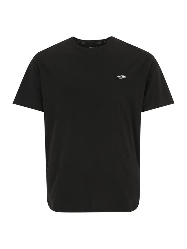 Jack & Jones Plus Jack & Jones Plus Тениска  черно / бяло