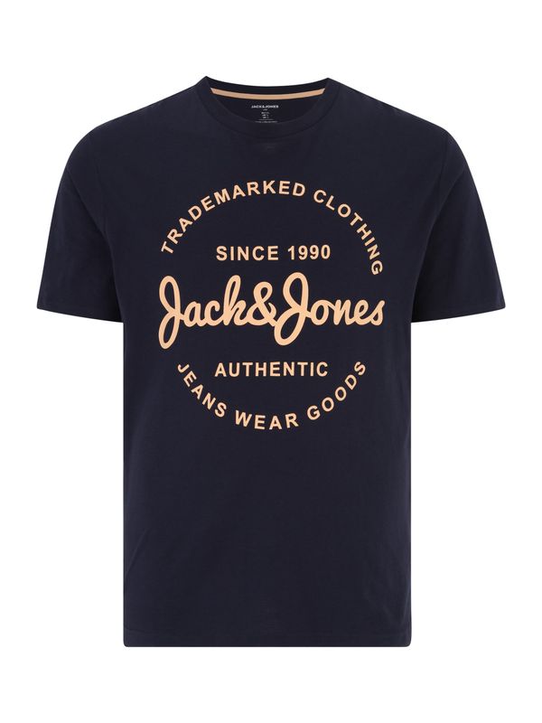 Jack & Jones Plus Jack & Jones Plus Тениска 'FOREST'  нейви синьо / пудра