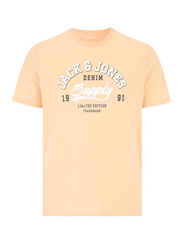 Jack & Jones Plus Jack & Jones Plus Тениска  кайсия / черно / бяло