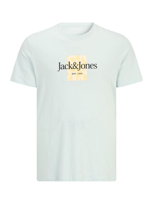 Jack & Jones Plus Jack & Jones Plus Тениска 'LAFAYETTE'  светложълто / мента / черно