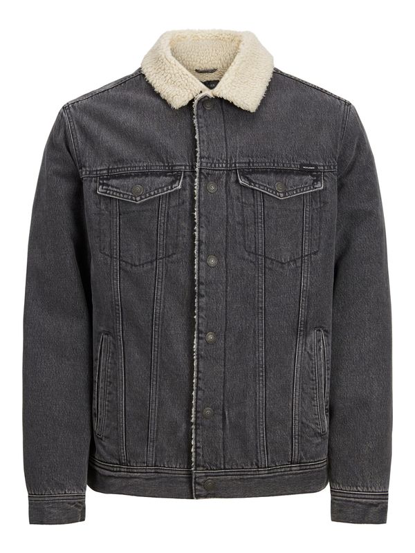 JACK & JONES JACK & JONES Преходно яке 'Jean'  сив деним / бяло